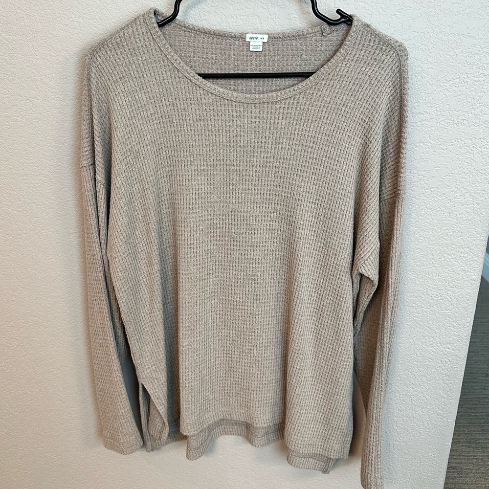 Aerie Waffle Long Sleeve Top